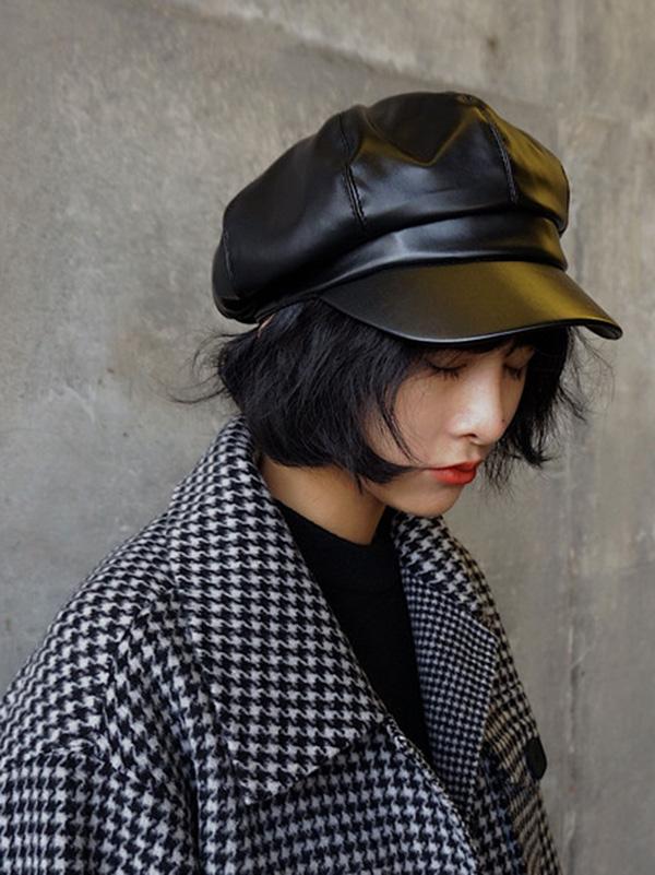Vintage Solid Beret Hats - Image 11