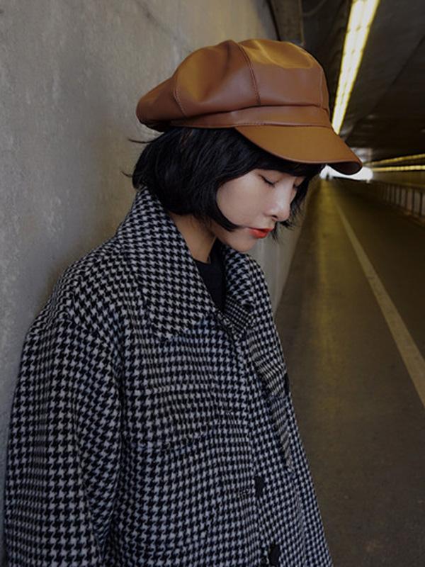 Vintage Solid Beret Hats - Image 14