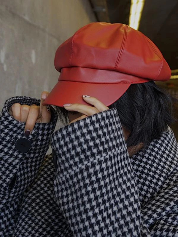 Vintage Solid Beret Hats - Image 16