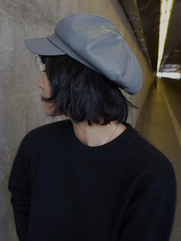 Vintage Solid Beret Hats - Image 4