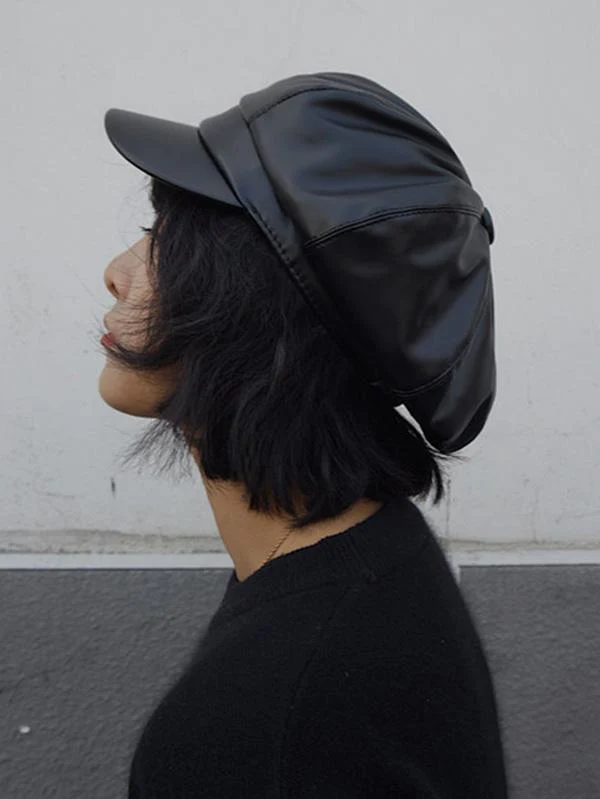 Vintage Solid Beret Hats - Image 5