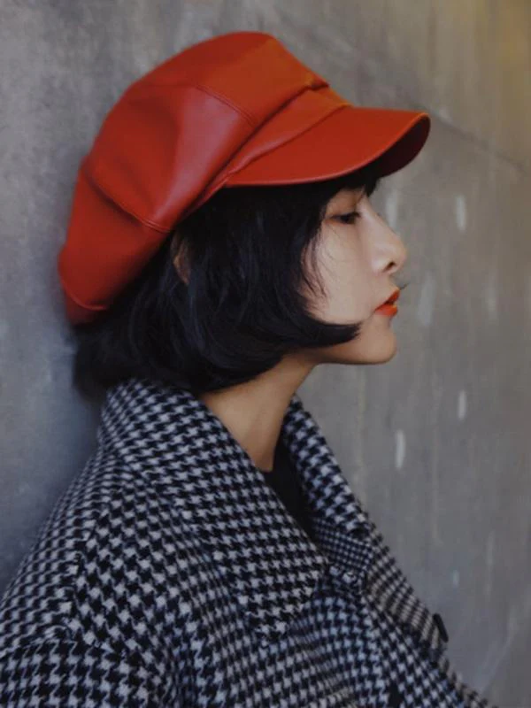 Vintage Solid Beret Hats - Image 6