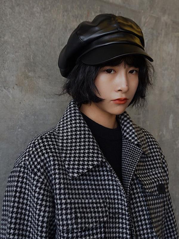 Vintage Solid Beret Hats - Image 8
