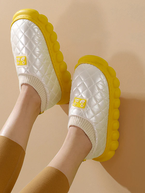 Warm Indoor Non-Slip Waterproof Soft Sole Padded Flat Shoes - Image 10