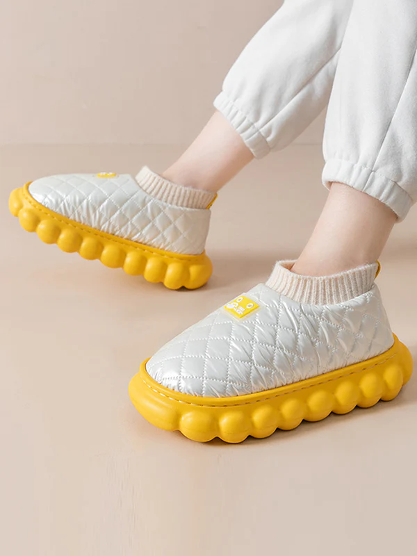 Warm Indoor Non-Slip Waterproof Soft Sole Padded Flat Shoes - Image 11