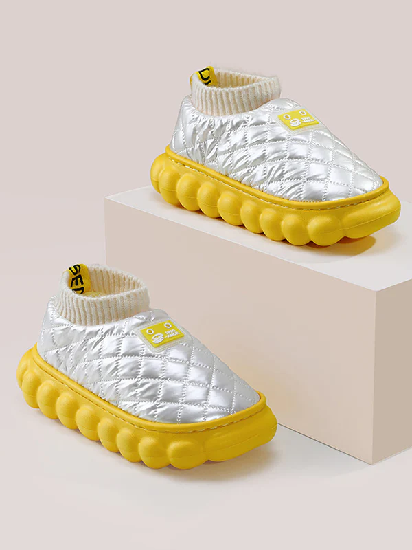 Warm Indoor Non-Slip Waterproof Soft Sole Padded Flat Shoes - Image 12