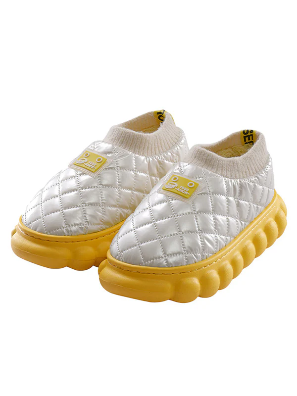 Warm Indoor Non-Slip Waterproof Soft Sole Padded Flat Shoes - Image 13
