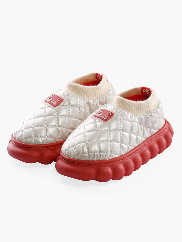 Warm Indoor Non-Slip Waterproof Soft Sole Padded Flat Shoes - Image 7