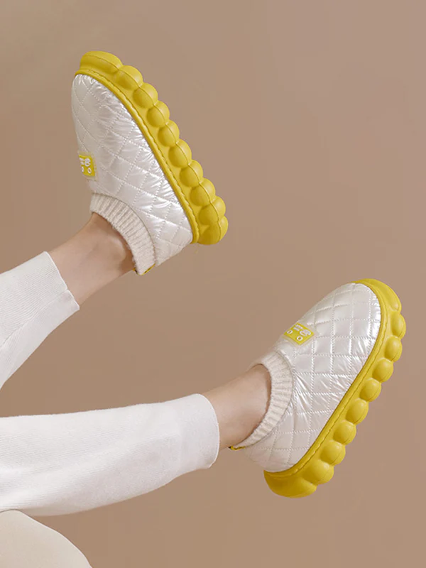 Warm Indoor Non-Slip Waterproof Soft Sole Padded Flat Shoes - Image 8