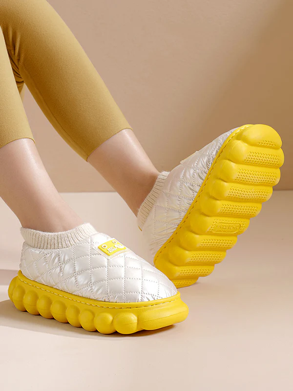 Warm Indoor Non-Slip Waterproof Soft Sole Padded Flat Shoes - Image 9