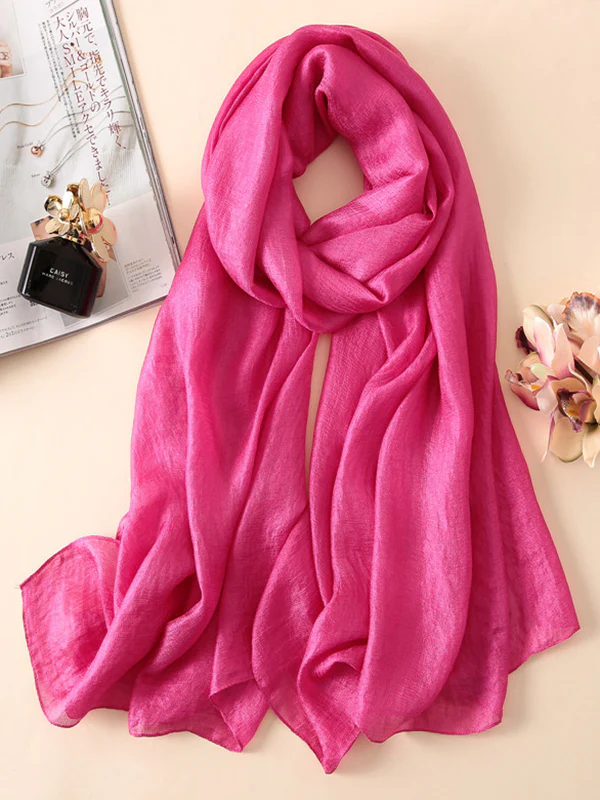 Wrap Keep Warm Solid Color Sun Protection Scarf - Image 10