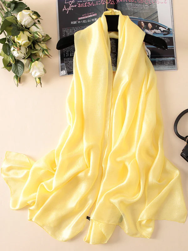Wrap Keep Warm Solid Color Sun Protection Scarf - Image 13