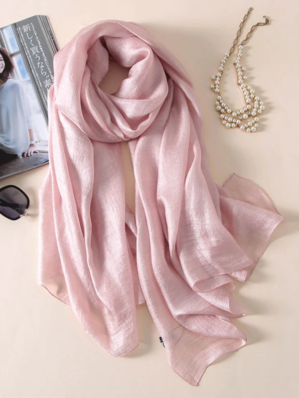 Wrap Keep Warm Solid Color Sun Protection Scarf - Image 4