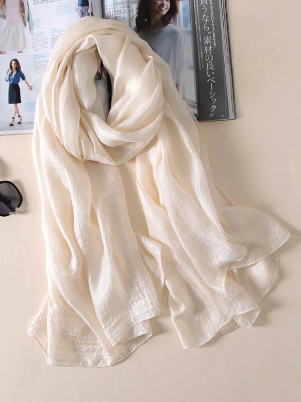 Wrap Keep Warm Solid Color Sun Protection Scarf - Image 5