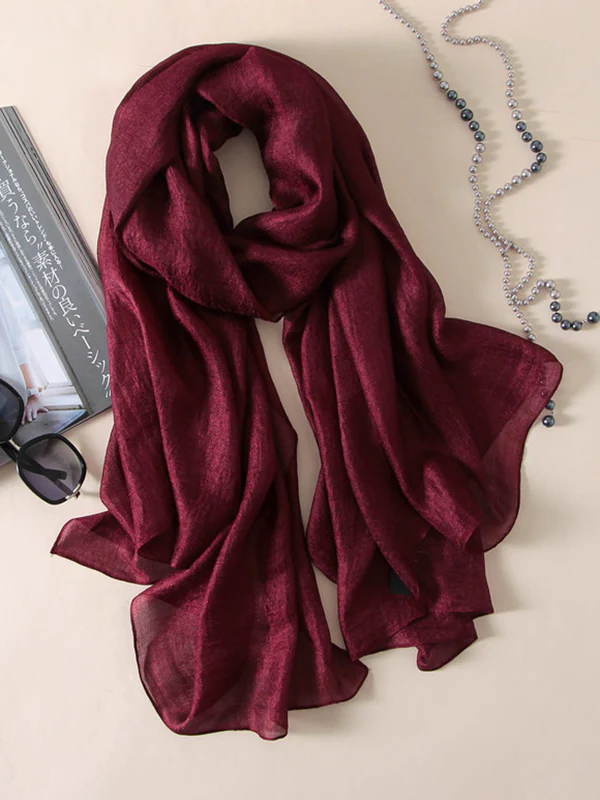 Wrap Keep Warm Solid Color Sun Protection Scarf - Image 8