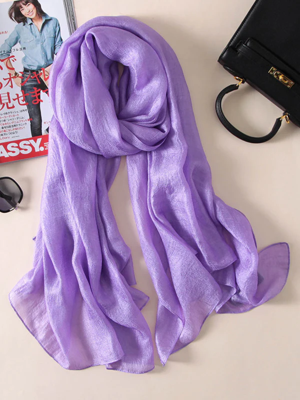 Wrap Keep Warm Solid Color Sun Protection Scarf - Image 9